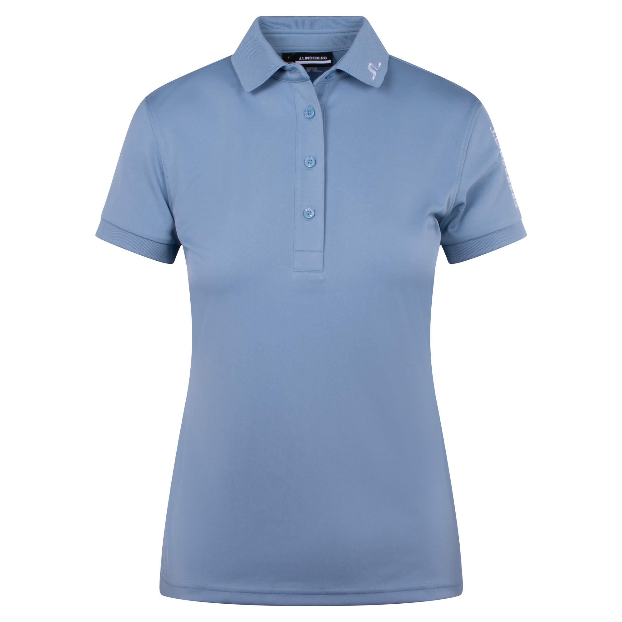 J Lindeberg Tour Tech Ladies Golf Polo Shirt Rain Washed